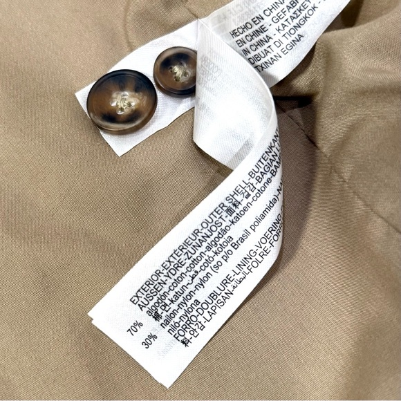 Zara Tan Blazer Windbreaker Jacket Size 38 S/M - Picture 10 of 10